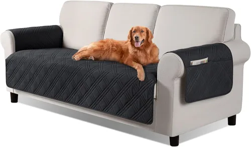 Vista 10 de TAOCOCO Fundas impermeables para silla para mascotas y perros con respaldo antideslizante, fundas para asiento de silla con bolsillo lateral