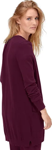 Vista 3 de Ellos Suéter tipo cárdigan estilo boyfriend de talla grande para mujer