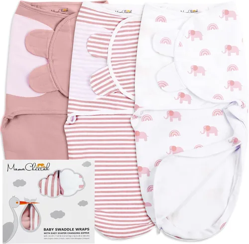 Vista 35 de Mama Cheetah Saco de envolver para bebés prematuros, saco de dormir orgánico para bebés prematuros, manta para envolver prematuros, envolturas