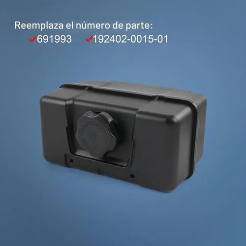Vista 2 de 691993 Depósito de combustible de plástico de 4 cuartos con tapa y válvula de cierre