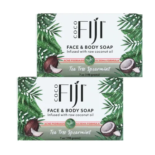 Vista 29 de Barra de jabón Coco Fiji para cara y cuerpo infundida con aceite de coco orgánico, Awapuhi Seaberry, aceite esencial, jabón natural para hidratar
