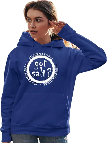 Vista 20 de Go All Out Got Salt? Supernatural - Sudadera con capucha para hombre y mujer Negro