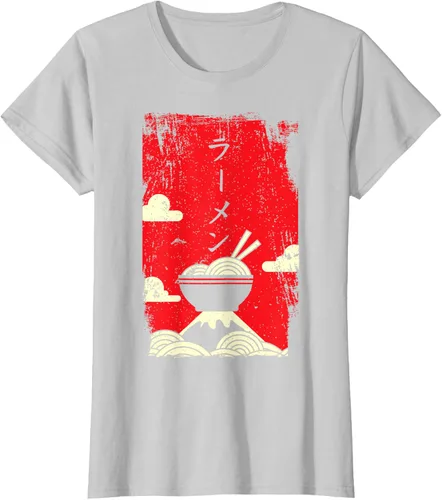 Vista 25 de Ramen Noodles Camiseta de arte japonés, Negro