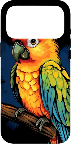 Vista 22 de Sun Conure - Funda para iPhone 17, diseño de pájaro tropical