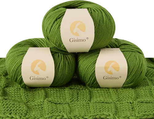 Vista 24 de 100% lana merino para tejer y ganchillo, hilo lujoso y suave de 6 cabos para tejer y crochet a mano, 1.76 oz/50 g, 127 yardas/116 metros