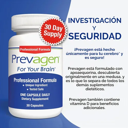 Vista 9 de Prevagen Fórmula profesional con caja de almacenamiento, 30 cápsulas, 1