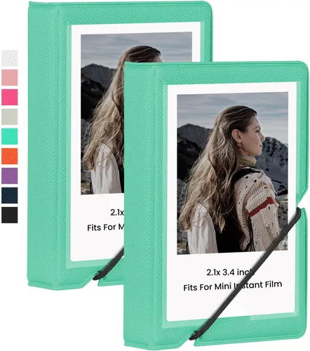 Vista 14 de Álbum de Fotos Mini Lifting con 28 Bolsillos para Imágenes de 2x3 Pulgadas que se Ajusta a Cámara Instantánea Fujifilm Instax Mini 7s 8 9 11 25 26