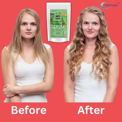 Vista 6 de Neotea Arappu Powder Albizia Amara 300GM (10.58 oz) Champú natural Polvo de lavado para el cabello Polvo limpiador Ayuda con la caída