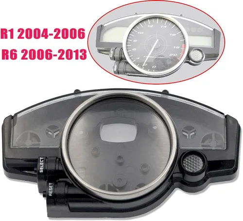 Vista 2 de Cubierta del velocímetro para Yamaha YZF R1 2004 2005 2006 R6 2006 2007 2008 2009 2010 2011 2012 2013