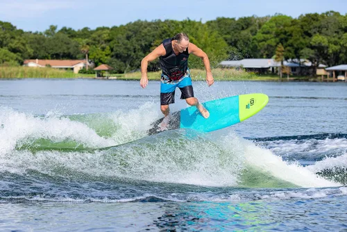 Vista 4 de O'Brien Wake Hog Surf Style - Tabla de wakesurf de espuma