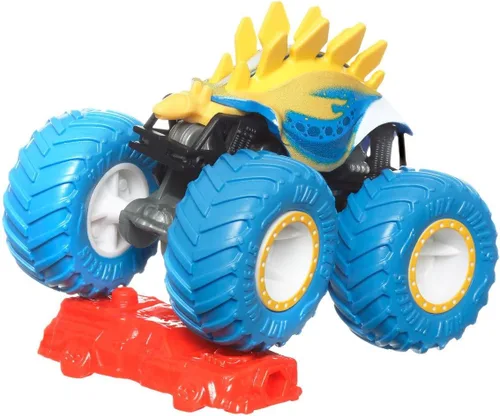 Vista 2 de Hot Wheels Monster Trucks Motosaurus (amarillo/azul)