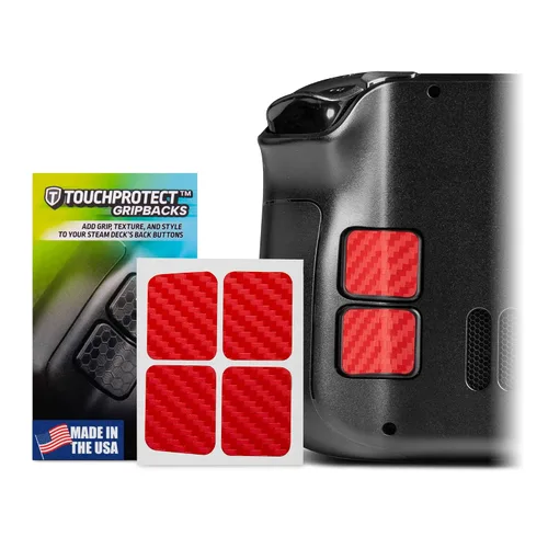 Vista 13 de TouchProtect GripBacks - Steam Deck OLED compatible Back Button Enhancement Add More Grip and Control to your Deck! (Mini Hex)