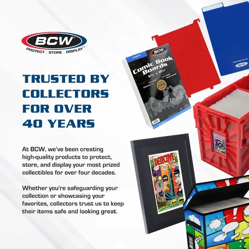 Vista 6 de BCW Bolsas y tableros de cómics para cómics de la era actual, paquete de 200 Fundas y tableros de respaldo para cómics de grado de archivo