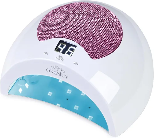 Vista 10 de Lámpara de uñas LED UV recargable con diseño de diamante y control táctil, 3 ajustes de temporizador, secado rápido para todos los esmaltes de gel