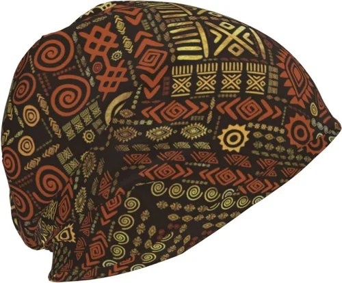 Vista 12 de Gorro africano holgado para adultos, tejido elástico, de calavera, gorro de invierno para exteriores para mujeres y hombres
