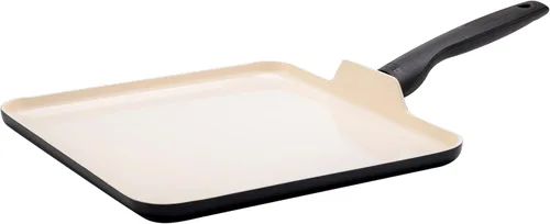 Vista 11 de GreenPan Rio Healthy Ceramic - Sartén antiadherente de 10 pulgadas, sin PFAS, apta para lavavajillas, color negro