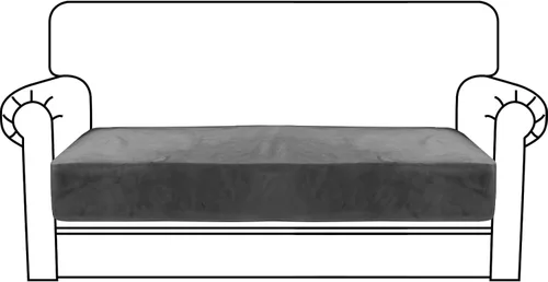 Vista 98 de MAXIJIN Fundas de cojín elásticas de terciopelo para sofá, funda de cojín suave de repuesto para sofá de dos plazas, protector de asiento