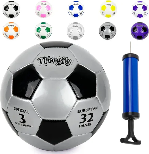 Vista 23 de Size 2, 5 Soccer Ball with Pump Needle-Training Recreation Soccer Ball Size 2, 5 Thicker PU Tight Weaved Mini Soccer Ball for Teen Boy Girl
