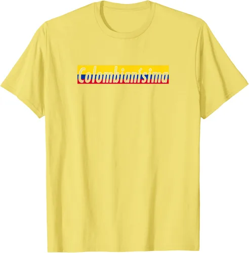 Vista 35 de Camisas Colombianisima Colombia para mujer Bandera de Colombia, Negro, S