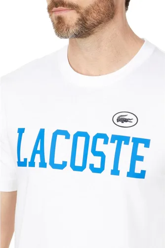 Vista 3 de Lacoste Camiseta de manga corta para hombre con texto grande