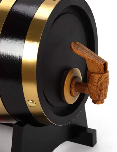 Vista 5 de Barriles grandes de roble envejecido, dispensador de barril de whisky, cubo de vino, sin fugas, para almacenamiento de vino, licores y whisky