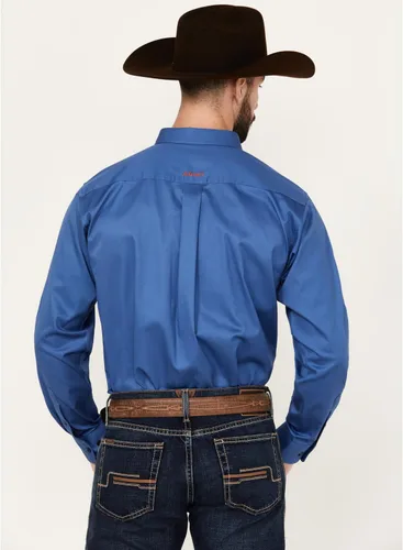 Vista 107 de Ariat Camisa de sarga con logotipo del equipo para hombre