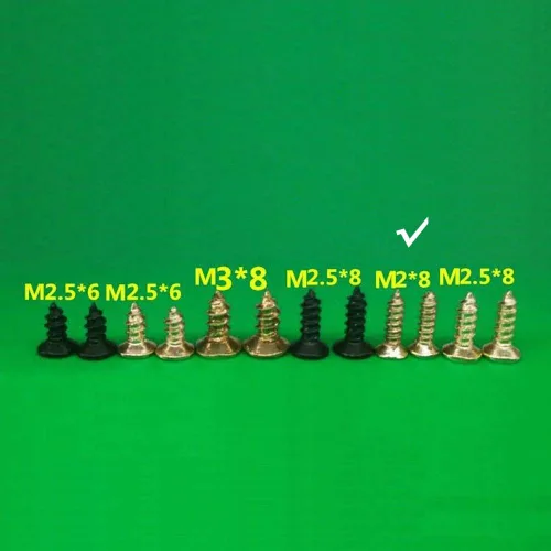Vista 4 de Tornillo pequeño, estilo antiguo, con acabado antioxidante, tornillos para madera para sujetar tablones, materiales plásticos o madera contrachapada