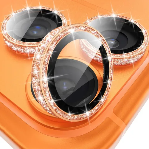 Vista 32 de YWXTW Protector de lente de cámara para iPhone 15/15 Plus/16e/ 17e, anillo de metal antiarañazos individual protector de pantalla de vidrio templado