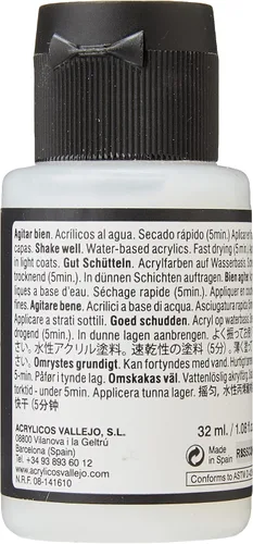 Vista 2 de Vallejo Pintura de barniz de metal brillante, 1.1 fl oz