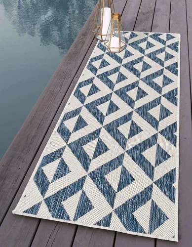 Vista 37 de Unique Loom Jill Zarin Outdoor Collection - Alfombra rectangular (2 pies 2 pulgadas x 3 pies 1 pulgadas, rectangular, beige y marrón)