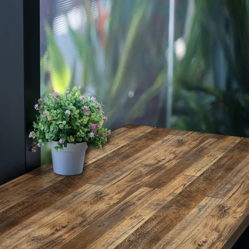 Vista 6 de Papel tapiz auto-adhesivo con diseño de madera de 17.71x236.2 pulgadas, papel de pared desprendible para el hogar, decorativo, sintético