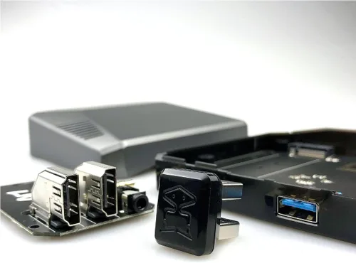 Vista 5 de Argon ONE M.2 NVMe - Placa de expansión para Raspberry Pi 4 – ONE V2 solamente