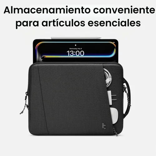 Vista 5 de tomtoc Funda protectora delgada y de 360° para iPad Air de 11 pulgadas y iPad Pro M5/M4/M3, iPad 2025 A16, funda resistente al agua con CornerArmor