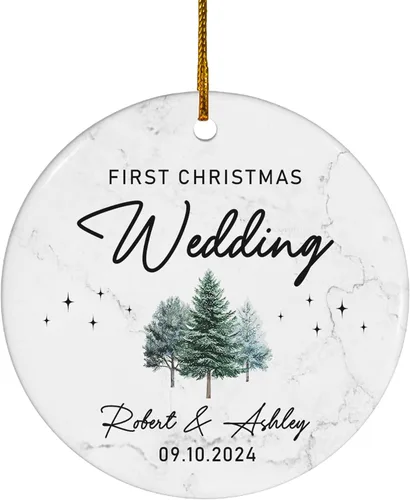 Vista 17 de FLOCHIL Adorno personalizado para la primera Navidad del bebé con nombre de foto, adorno personalizado para la primera Navidad, regalos para bebés
