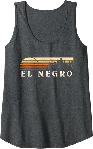 Vista 4 de El Negro, PR Vintage Evergreen Sunset Eighties Retro Tank Top