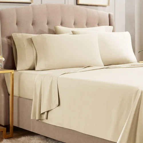 Vista 42 de Empyrean Juego de sábanas individuales - 110 GSM 4 piezas de sábanas para cama individual, sábanas de tamaño individual doble cepillado, sábanas