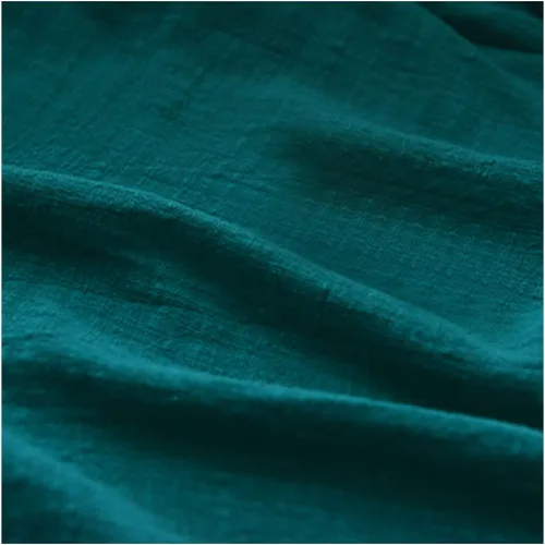 Vista 11 de Queenbox Tela de lino de algodón sólido de 19.7 x 53 pulgadas, tela de costura fina lisa hecha a mano para vestidos, ropa, manualidades, color negro