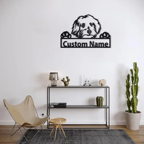Vista 14 de zouwii Letrero de metal personalizado para perro Airedale Terrier Letrero de metal personalizado Airedale Terrier Airedale Terrier divertido