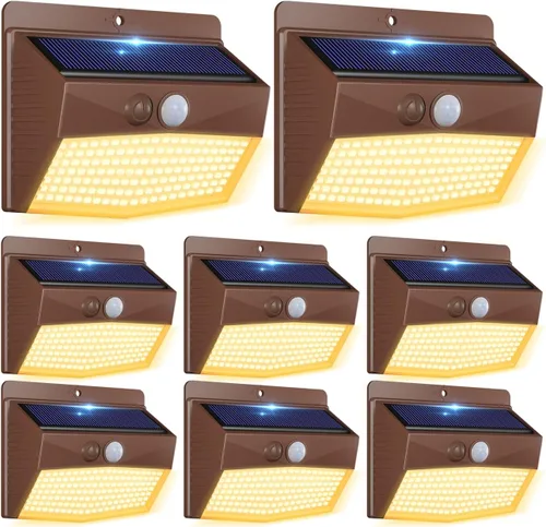 Vista 13 de Peasur 1 paquete de luces solares con sensor de movimiento para exteriores
