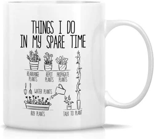 Vista 11 de Retreez Taza divertida – Florist cause Badass Miracle Worker isn't an Official Job Tittle Gardener - Tazas de café de cerámica de 11 onzas