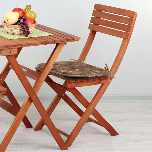 Vista 3 de Lunarable Cojín de asiento para silla de café, siluetas de taza de café expreso con frijoles fuente de cafeína, ilustración de bebidas gourmet