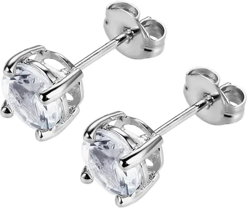 Vista 31 de Amazon Essentials Aretes redondos de plata de ley con piedra natal (anteriormente colección Amazon)