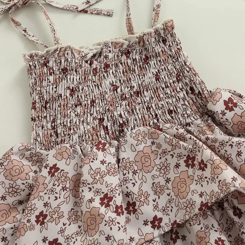 Vista 17 de MA&BABY Conjunto familiar de verano de 0 a 6 años a juego para hermanas, vestido de hermanas, camisa para hermano, lindo estampado floral