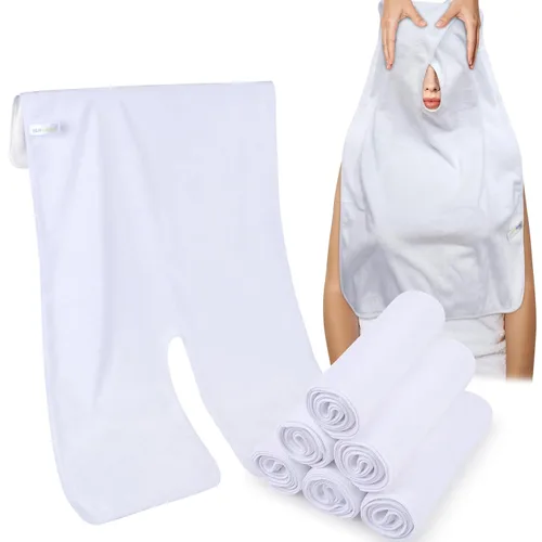 Vista 15 de SINLAND Toallas de Microfibra para Esteticistas para Faciales Eliminación de Mascarillas Envoltorio Facial Paño Facial Suave con Diseño Dividido