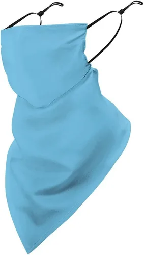 Vista 35 de Bufanda triangular reutilizable con cinta elástica para las orejas, protección solar UV