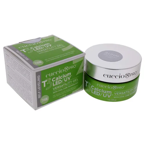 Vista 4 de Cuccio Pro T3 Gel de versatilidad Cool Cure LED/UV, gel autonivelante con calcio, increíblemente flexible, fuerte adherencia, acabado de alto