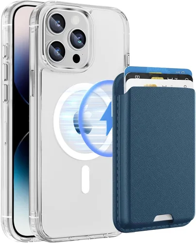 Vista 22 de Funda magnética para iPhone 12 Pro Max, cartera magnética desmontable con soporte para tarjetas, [compatible con MagSafe] grado militar, a prueba