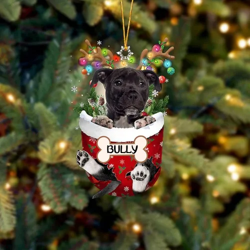 Vista 87 de IZI POD Affenpinscher Adorno de Navidad personalizado para perro, adorno de bolsillo de nieve para perro para árbol de Navidad, adorno acrílico