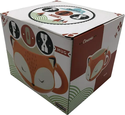 Vista 2 de Streamline Imagined Taza de cerámica de zorro naranja