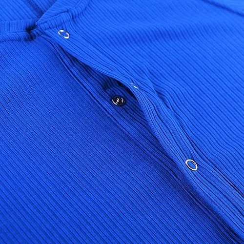Vista 3 de Pijama de una pieza con botones de manga larga para hombre